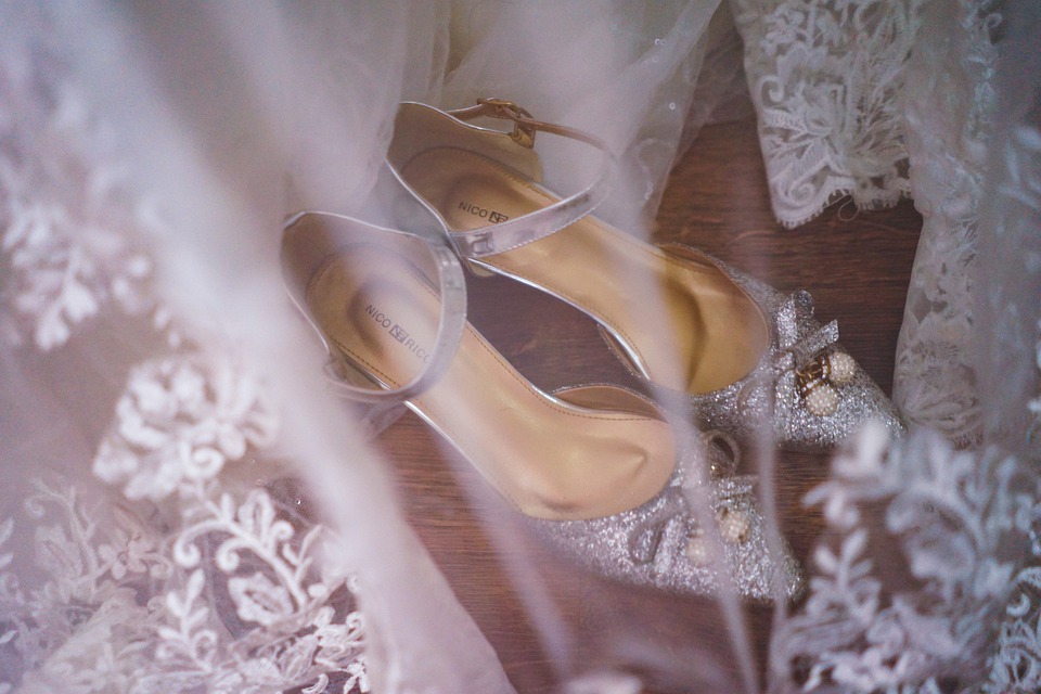 Wedding Veil and Shoes